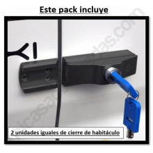 Kit 2 tancaments de seguretat IMC especial camper, color negre