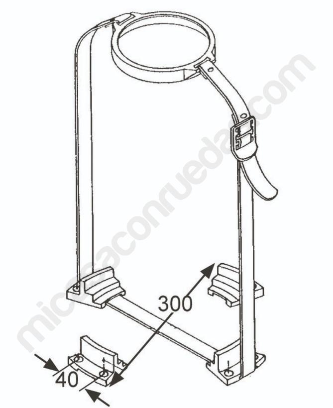 Kit de fixation pour bouteille de gaz de 13 kg avec sangles