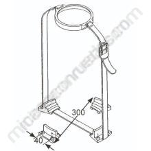 Kit de fixation pour bouteille de gaz de 13 kg avec sangles