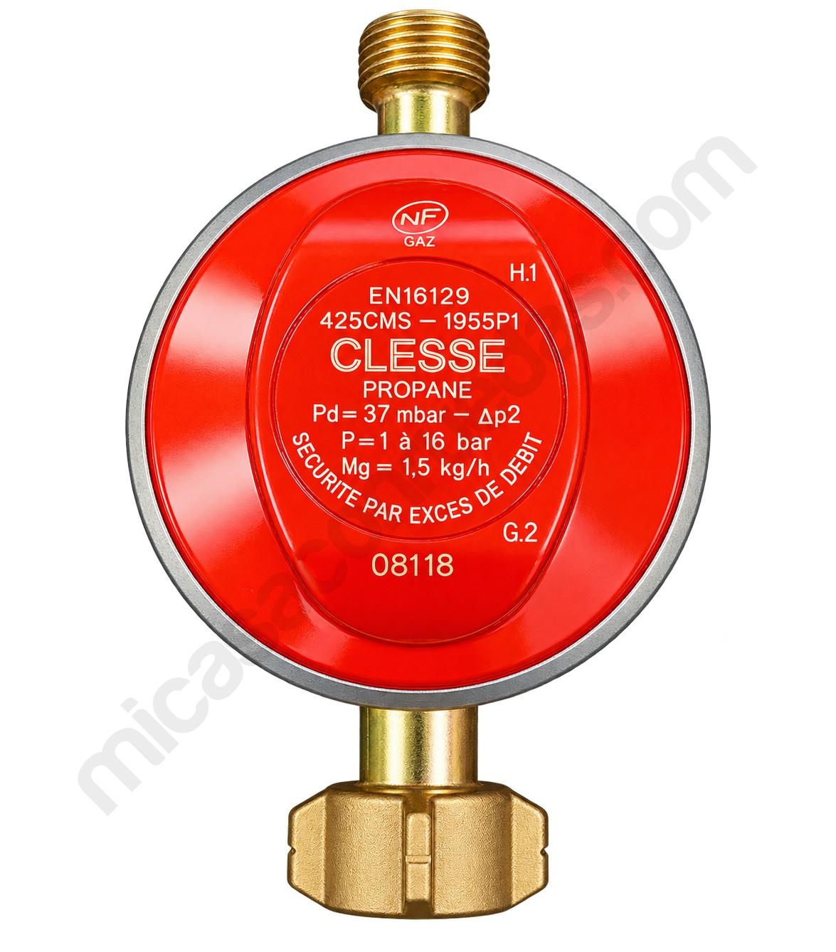 Détendeur de sécurité Clesse NF pour propane 13 kg - 37 mbar