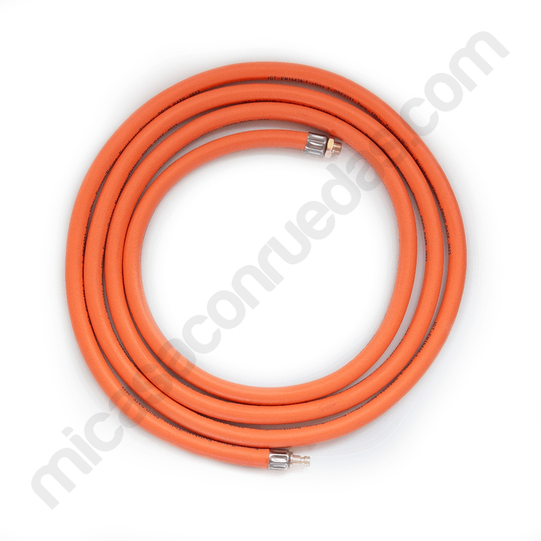 Manguera de gas extendida nomadiQ plegada para camping