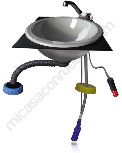 Lavabo completo con grifo y bomba a 12 V