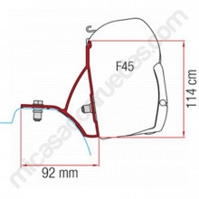 Adaptador toldo FIAMMA F45 para RENAULT Trafic/ OPEL Vivaro/ NISSAN NV 300 y FIAT Talento + 2014