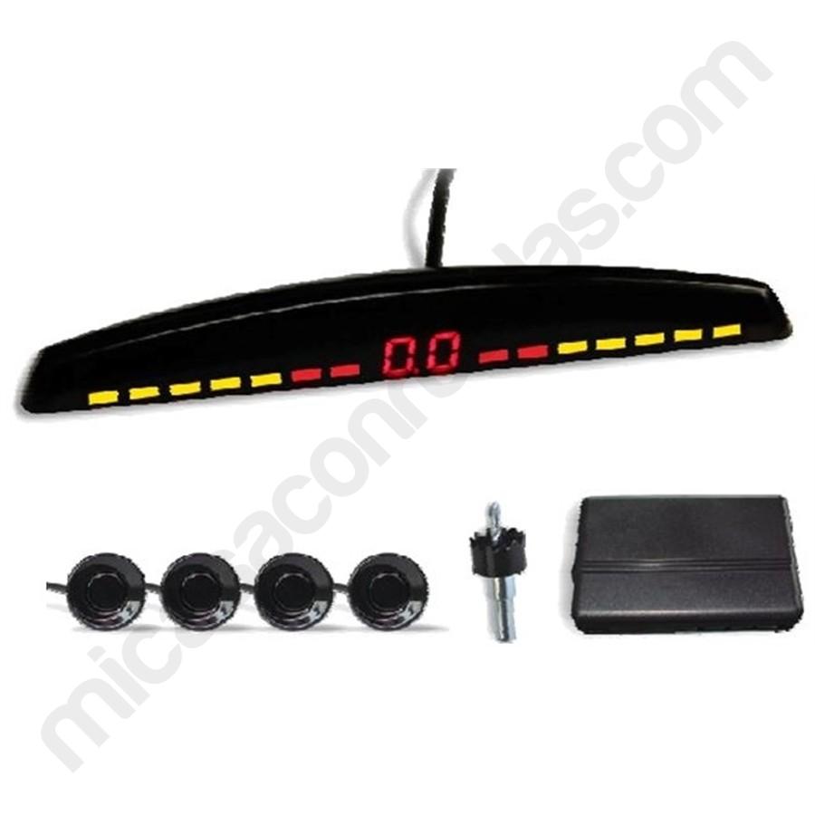 Capteur de stationnement arrière avec écran LCD et 4 capteurs de 22 mm