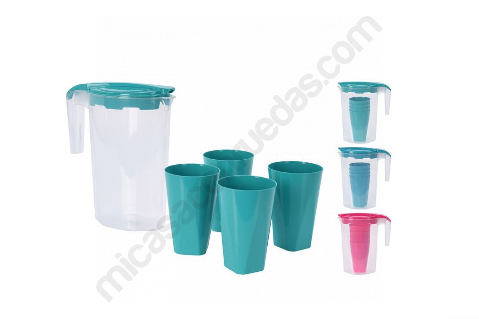 Jarra + 4 vasos