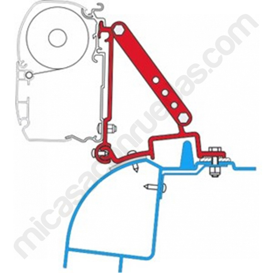 Adaptador tendal FIAMMA F45 I F70 per RENAULT Master/OPEL Movano/NISSAN Interstar H2