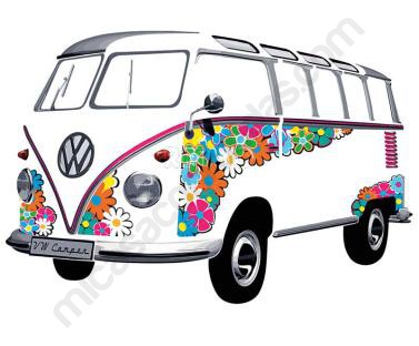 Adhesivos Pared T1 Coleccion VW Flower Power