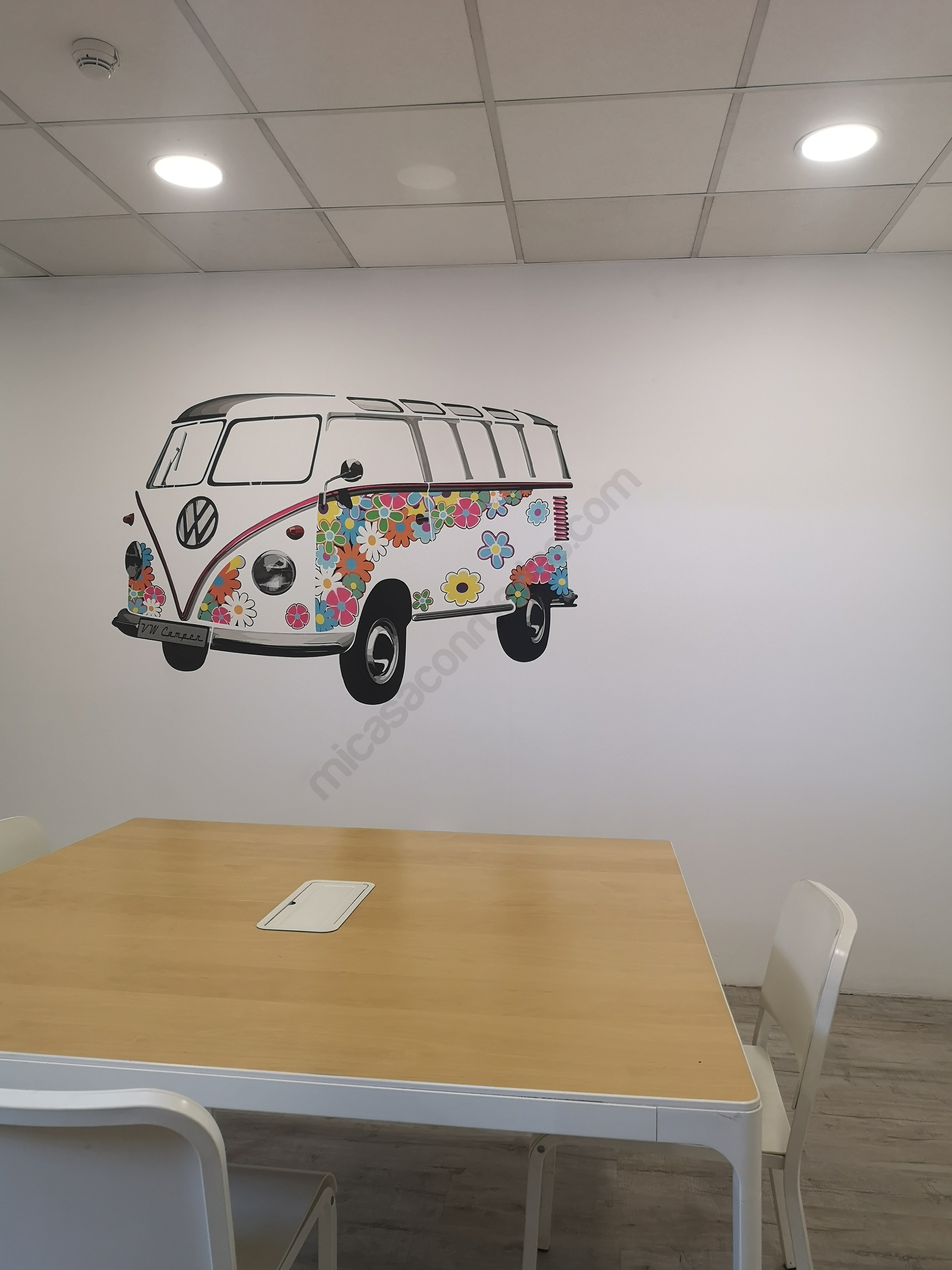 Adhesivos Pared T1 Coleccion VW Flower Power