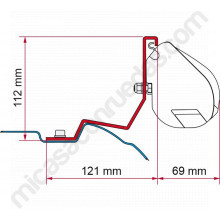 Adaptador de toldo FIAMMA F35Pro para MERCEDES Viano/ Marco Polo / Vito y V Class