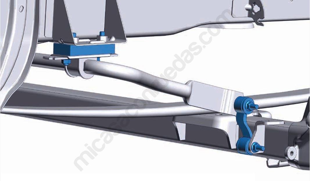 Kit de adaptación de la barra estabilizadora VB-Airsuspension para Fiat Ducato +2006 con freno eléctrico