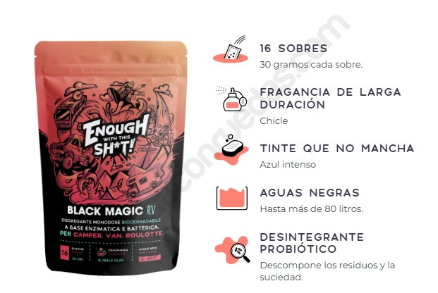 Black Magic RV - Monodosi per a dipòsit aigües negres