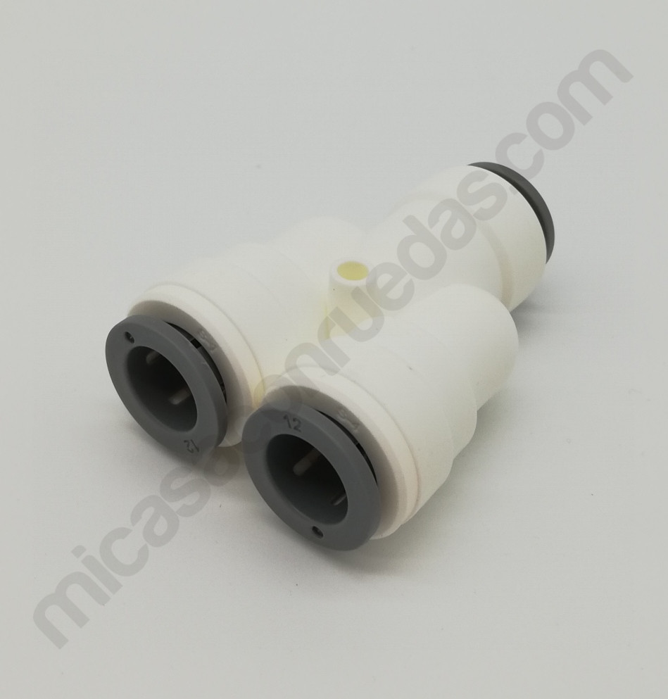 Conector Y para tubo rígido de 12 mm