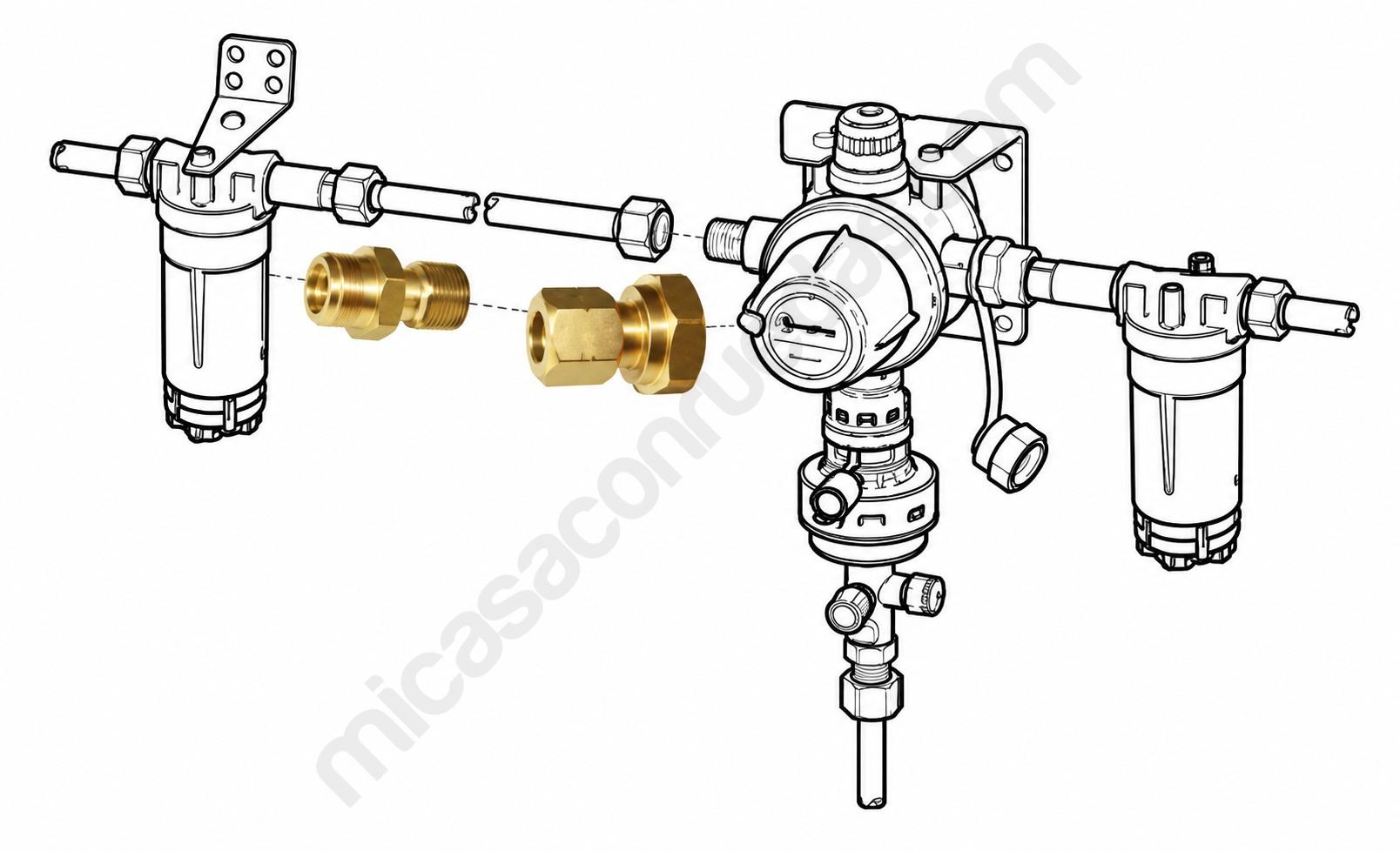 Kit d’Extension Truma DuoC pour Installation de Gaz Haute Pression