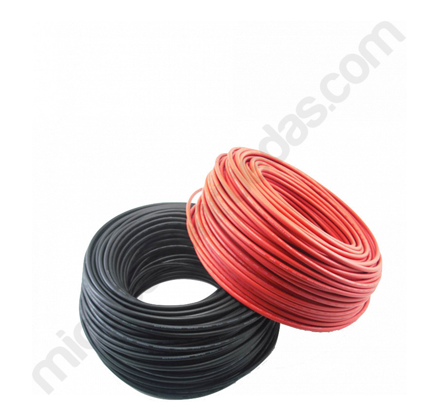 Cable 6 mm (Rojo o negro)