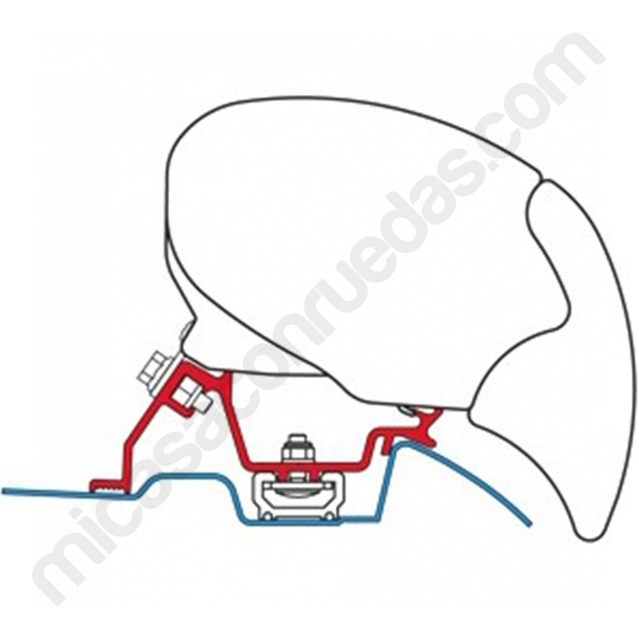 Adaptador de tendal FIAMMA F65, F80 i F40Van per MERCEDES Sprinter amb portaequipatges + 2006