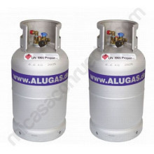 KIT DOUBLE BOUTEILLE GPL ALUMINIUM ALUGAS 22L (FILTRE INCLUS)