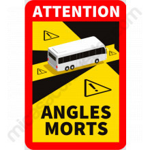 Senyal d'advertiment angles morts, autoadhesiva