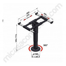 Soporte mesa camper