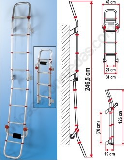 Escalera para camper